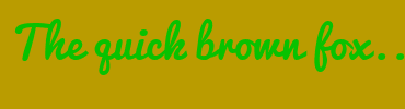 Image with Font Color 08C200 and Background Color BA9C00